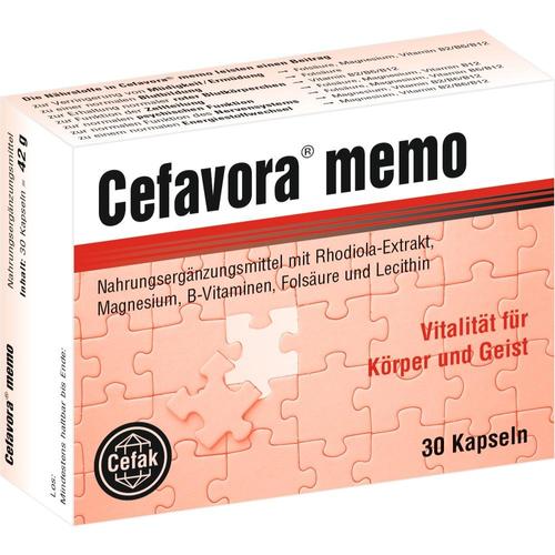 Cefavora Memo (weichgelatinekapseln) 30 St Cefak bei onfy.de kaufen 05748476