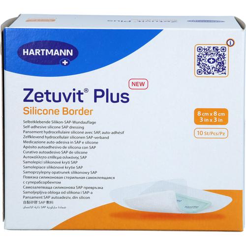 Zetuvit Plus Silicone Border 8x8 cm 10 St 1001 Artikel Medical bei onfy.de kaufen 19203527