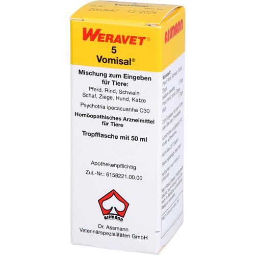 Vomisal 5 Vet 50 ml Biokanol Pharma Gmbh bei onfy.de kaufen 01958343