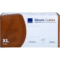 Latex-Handschuhe Classic Natur Puderfrei Xl null