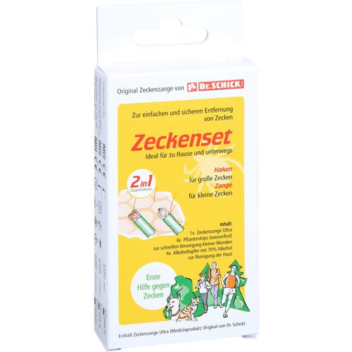 Zeckenset Dr.schick 9Tlg. Zange Pflaster Alk.-Tuch 1 St Inkosmia bei onfy.de kaufen 19148900