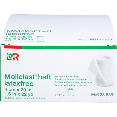 Mollelast Haft Binden Latexfrei 4 cmx20 M Weiß 1 St 1001 Artikel Medical bei onfy.de kaufen 15430568