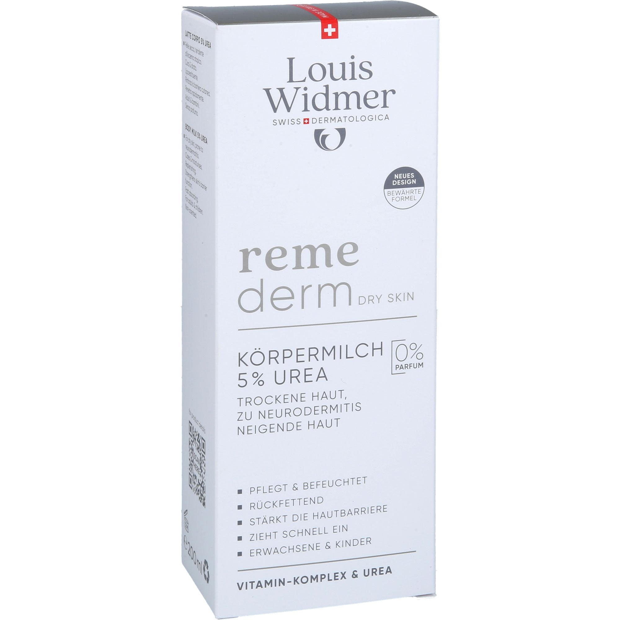 Widmer Remederm Dry Skin Körpermilch 5% Urea Op 200 ml LOUIS WIDMER bei onfy.de kaufen 19400050