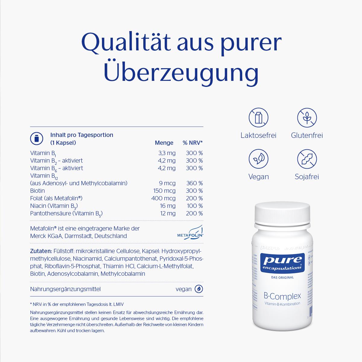 Pure Encapsulations B-Complex 30 St pro medico bei onfy.de kaufen 19433026