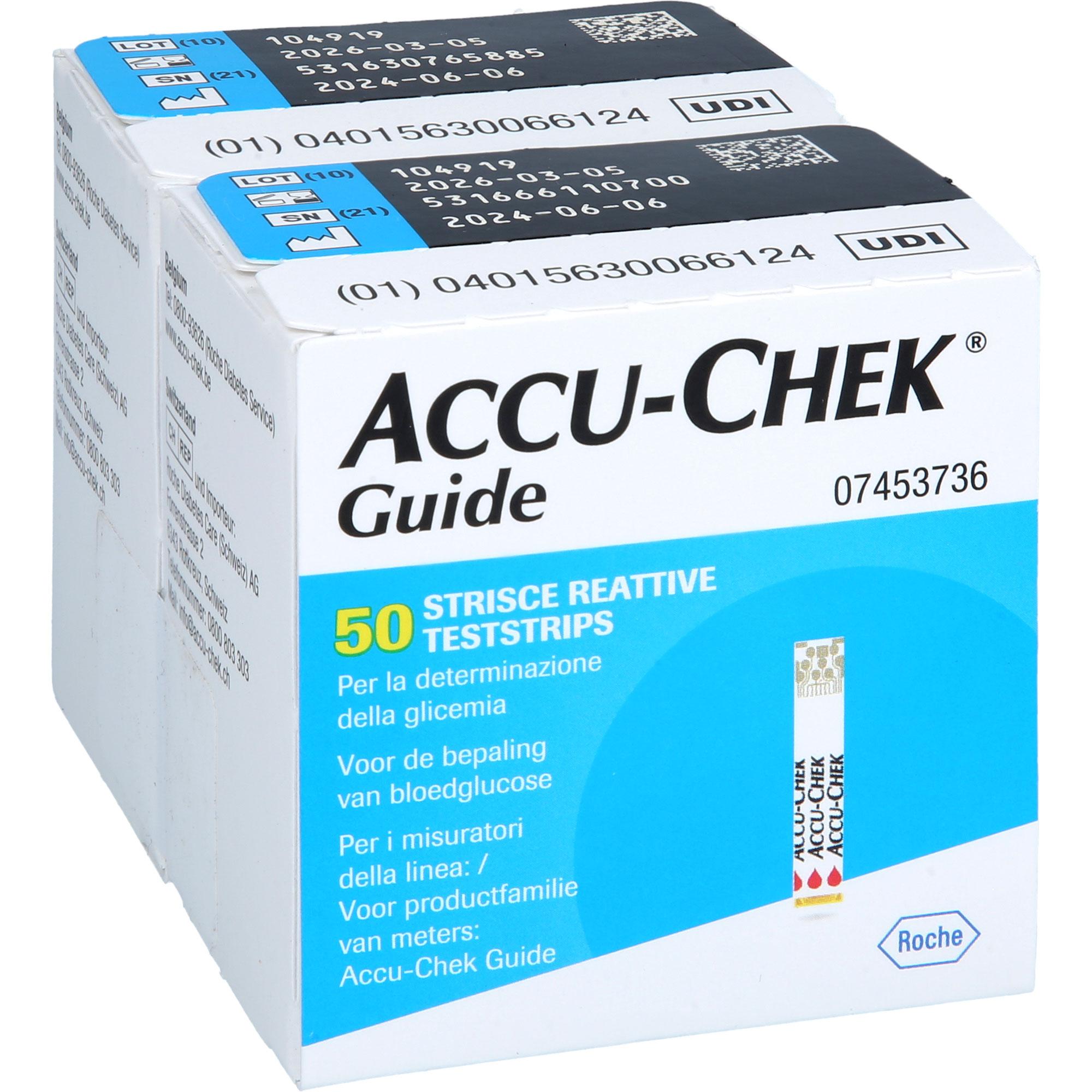 Accu-Chek Guide Teststreifen 100 St + Prisoma bei onfy.de kaufen 19215192
