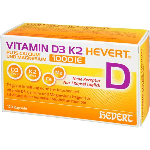 Vitamin D3 K2 Hevert+calcium und Magnesium 1000 Ie 120 St Hevert-Arzneimittel bei onfy.de kaufen 19295676