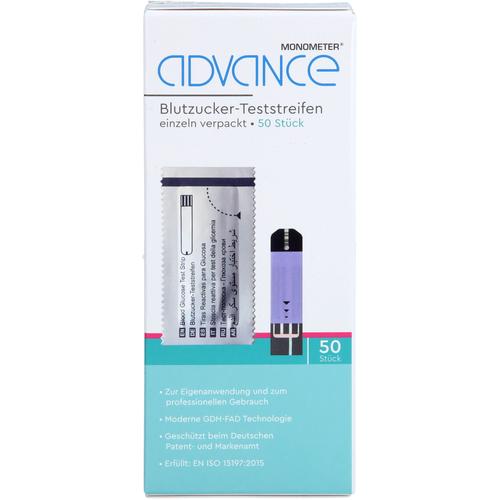 Advance Monometer Blutzucker-Teststr. Gdh Single 50x1 St MEDICO-LAB bei onfy.de kaufen 07779392