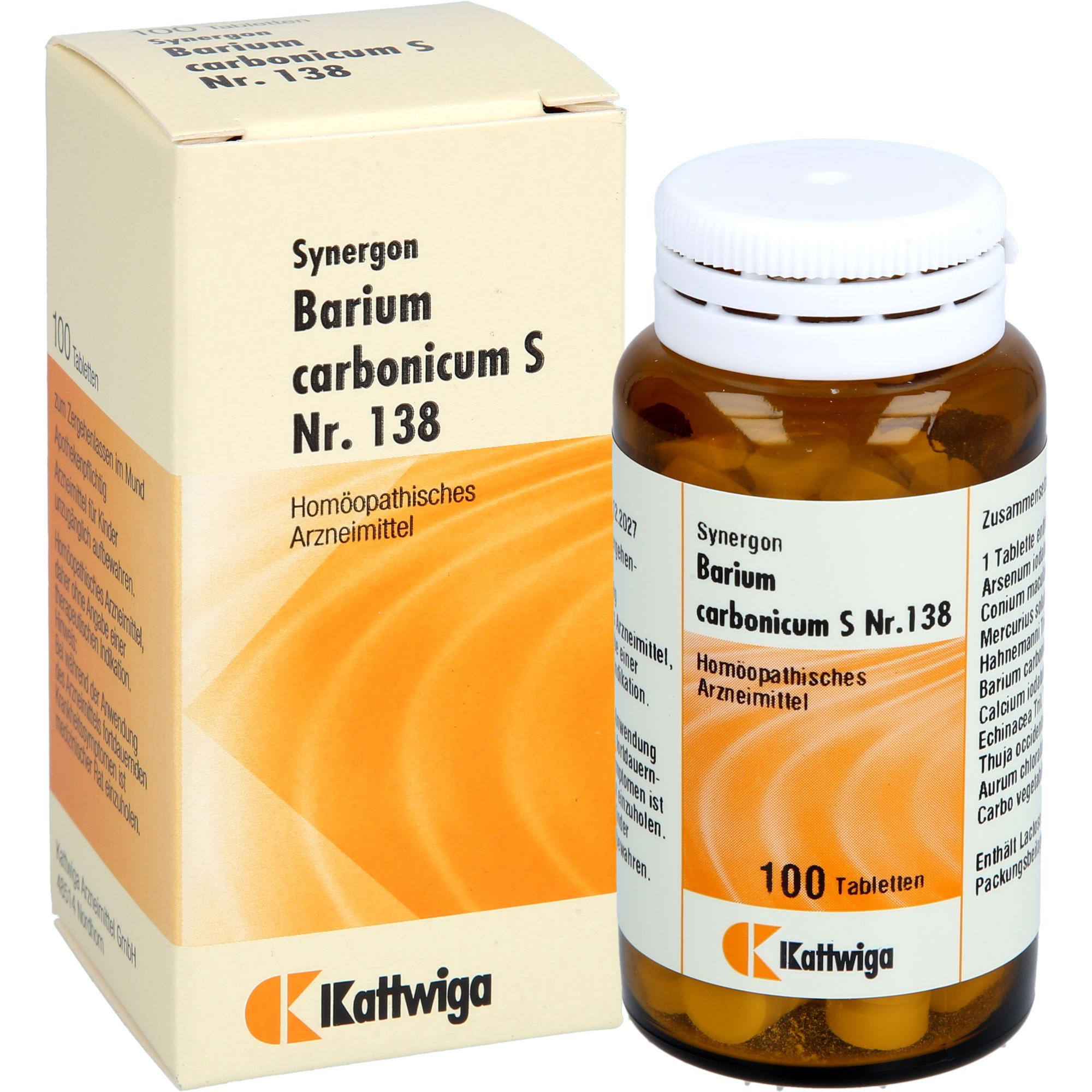 Synergon Barium Carbonicum S Nr. 138 100 St Kattwiga Arzneimittel bei onfy.de kaufen 18387382