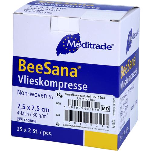 Vliesstoffkompressen 7.5x7.5cm Steril 4 Fach 25x2 St Brinkmann Medical ein Unternehmen der Dr. Junghans Medical bei onfy.de kaufen 06310316