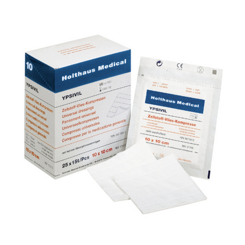 Zellstoff Vlies Steril Ypsivil 10x10cm 25x1 St Holthaus Medical bei onfy.de kaufen 03672912