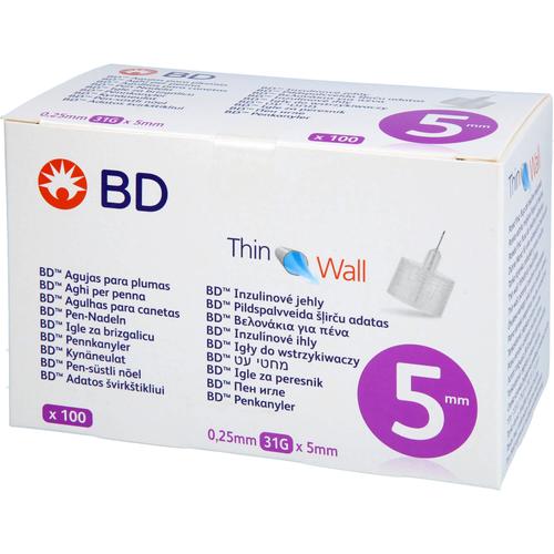 Bd Thin Wall Pen-Nadeln 0.25 31 Gx5 Mm 100 St Crosp Medical bei onfy.de kaufen 19156437