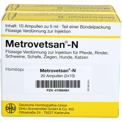 Metrovetsan N Vet 2x10x5 ml Dhu-Arzneimittel Gmbh & Co. Kg bei onfy.de kaufen 01066484