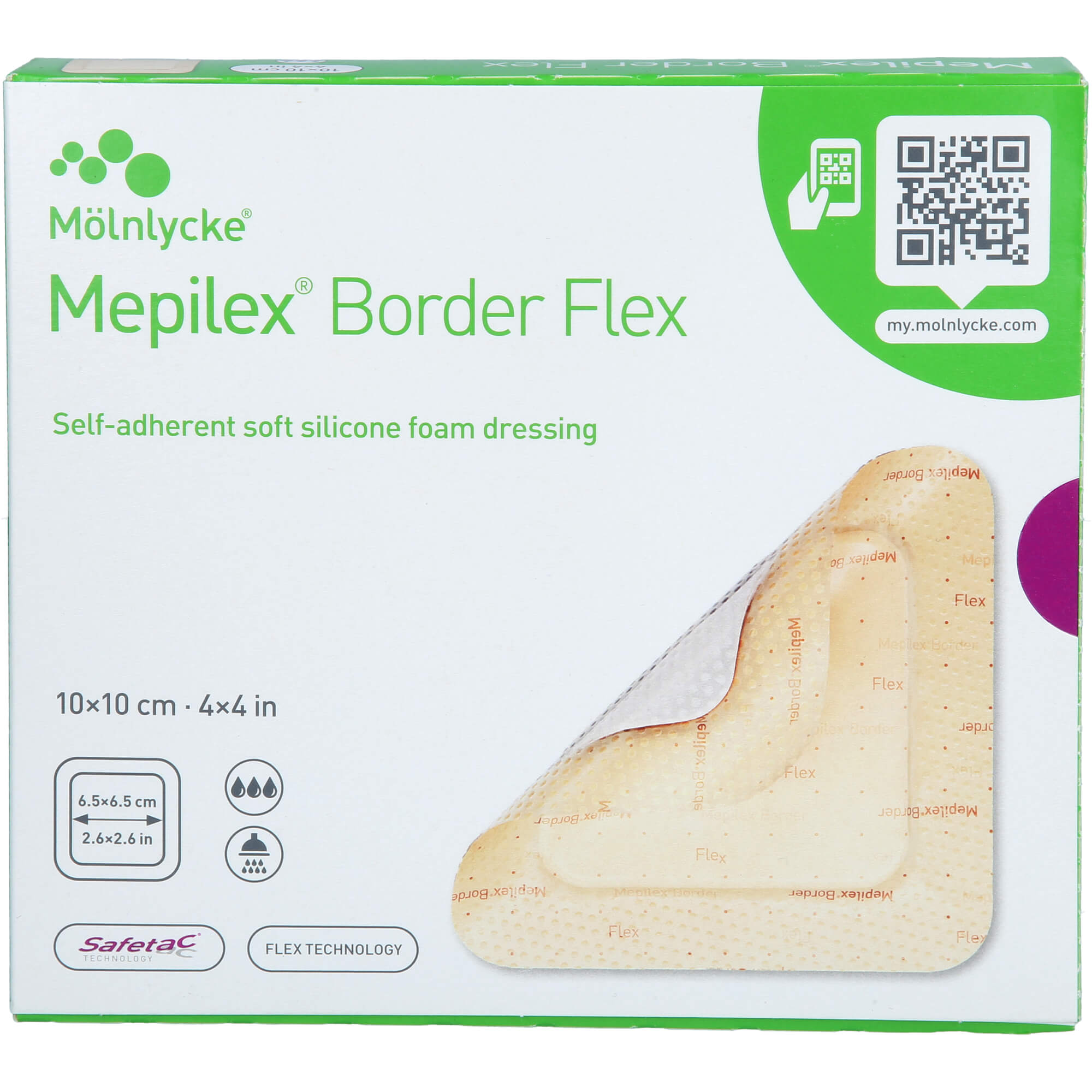 Mepilex Border Flex Schaumverb.haft.10x10 cm null