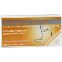 Pantoprazol Hennig B.sodbrennen 20mg Magen.res.tab