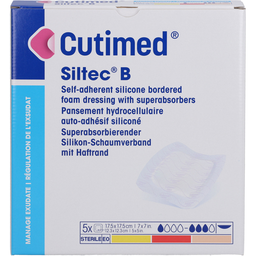 Cutimed Siltec B Schaumverb.17.5x17.5cm M.haftr. 5 St Docpharm bei onfy.de kaufen 17897164