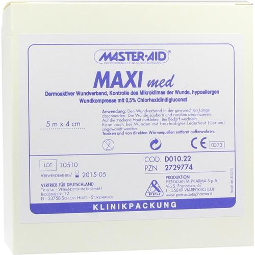 Maxi Med Wundverband 5mx4cm Master Aid 1 St Trusetal Verbandstoffwerk bei onfy.de kaufen 02729774