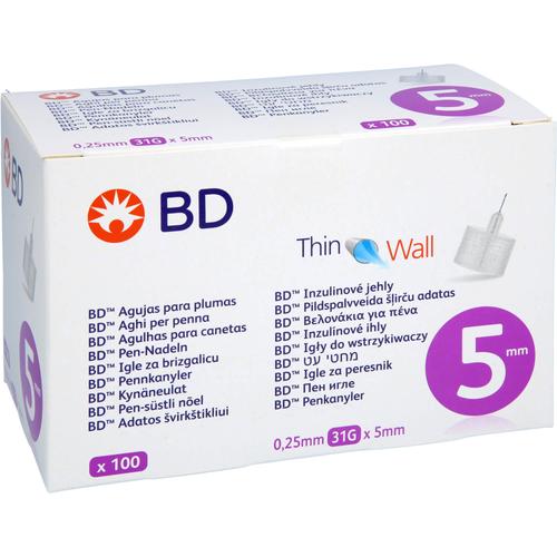 Bd Thin Wall Pen-Nadeln 0.25 31 Gx5 Mm 100 St Crosp Medical bei onfy.de kaufen 19156437