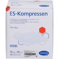 Es-Kompressen Steril 10x10 cm 12Fach Großpackung null