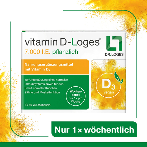 Vitamin D-Loges 7.000 I.e. Pflanzlich Wochendepot 60 St Dr. Loges bei onfy.de kaufen 17525913