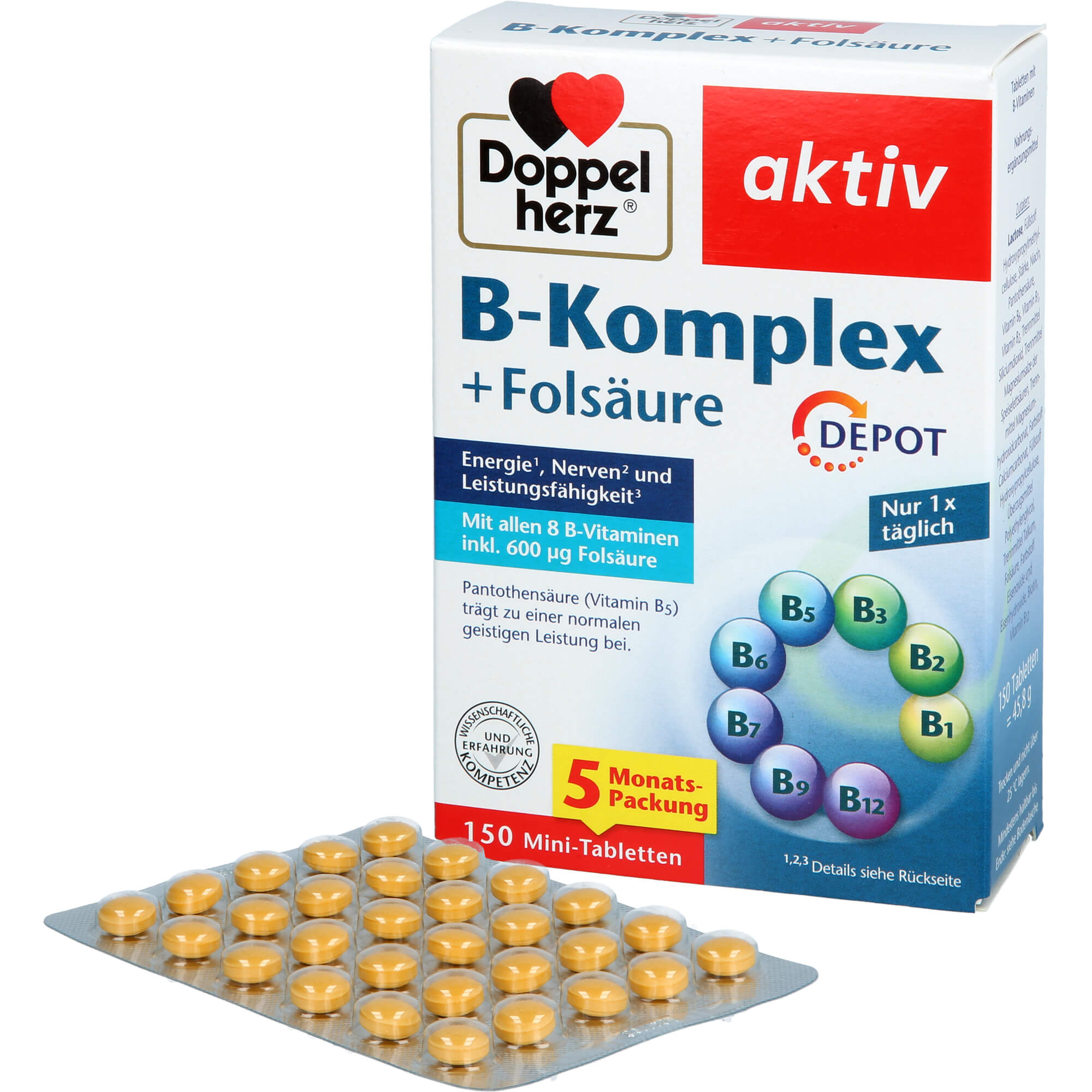 Doppelherz B-Komplex+folsäure 150 St Queisser Pharma bei onfy.de kaufen 19288541