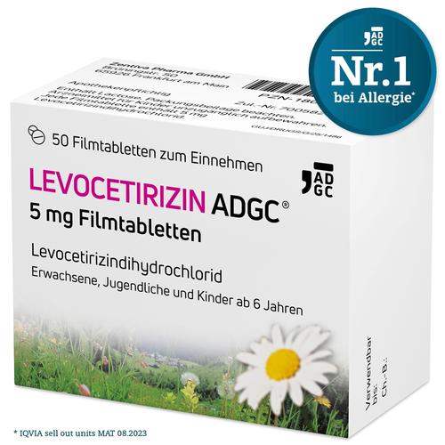 Levocetirizin Adgc 5 mg Filmtabletten 50 St Zentiva Pharma bei onfy.de kaufen 18082949