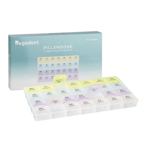 Pillendose 7Tage+4Fächer je Tag Kunststoff 1 St Megadent Deflogrip Gerhard Reeg bei onfy.de kaufen 01596354