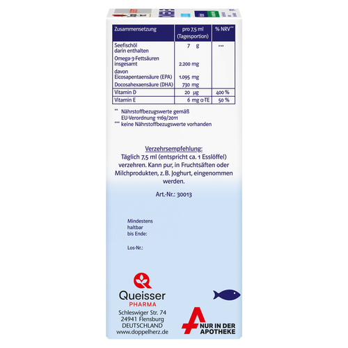 Doppelherz Omega-3 Liquid System 150 ml Queisser Pharma bei onfy.de kaufen 15638381