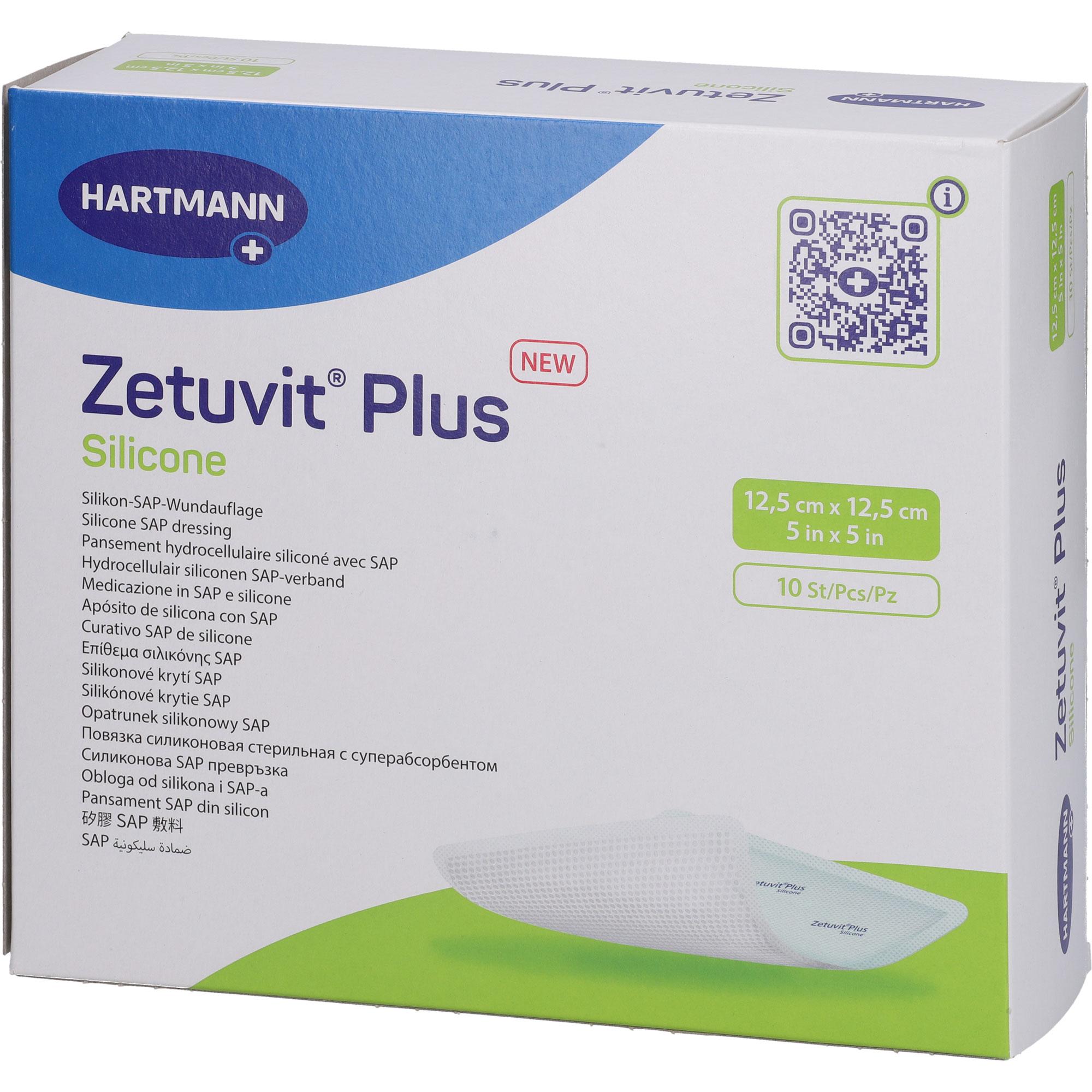 Zetuvit Plus Silicone Steril 12.5x12.5 cm 10 St B2B Medical bei onfy.de kaufen 19360712