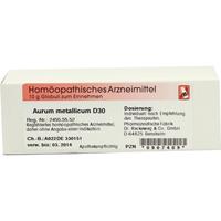 Aurum Metallicum D30 null