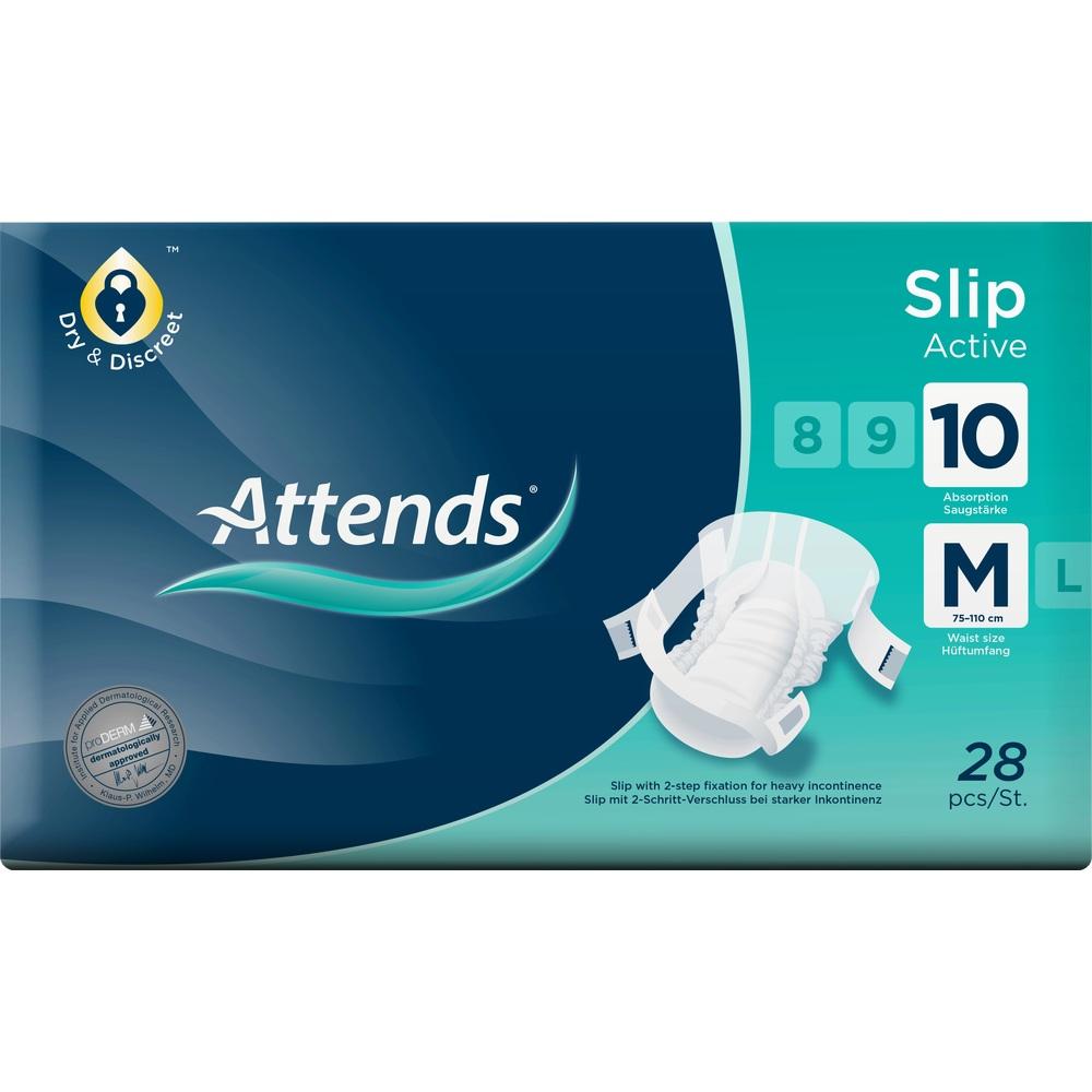 Attends Slip Active 10 Medium