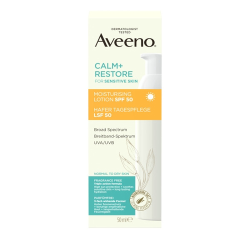 Aveeno Calm+ Restore Hafer Tagespflege LSF 50 50 ml Kenvue Germany GmbH (OTC) bei onfy.de kaufen 19822118
