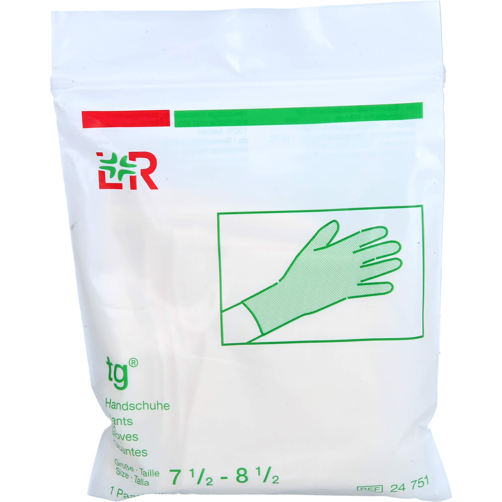 Tg Handschuhe aus Baumwolle Mittel Gr. 7.5-8.5 null