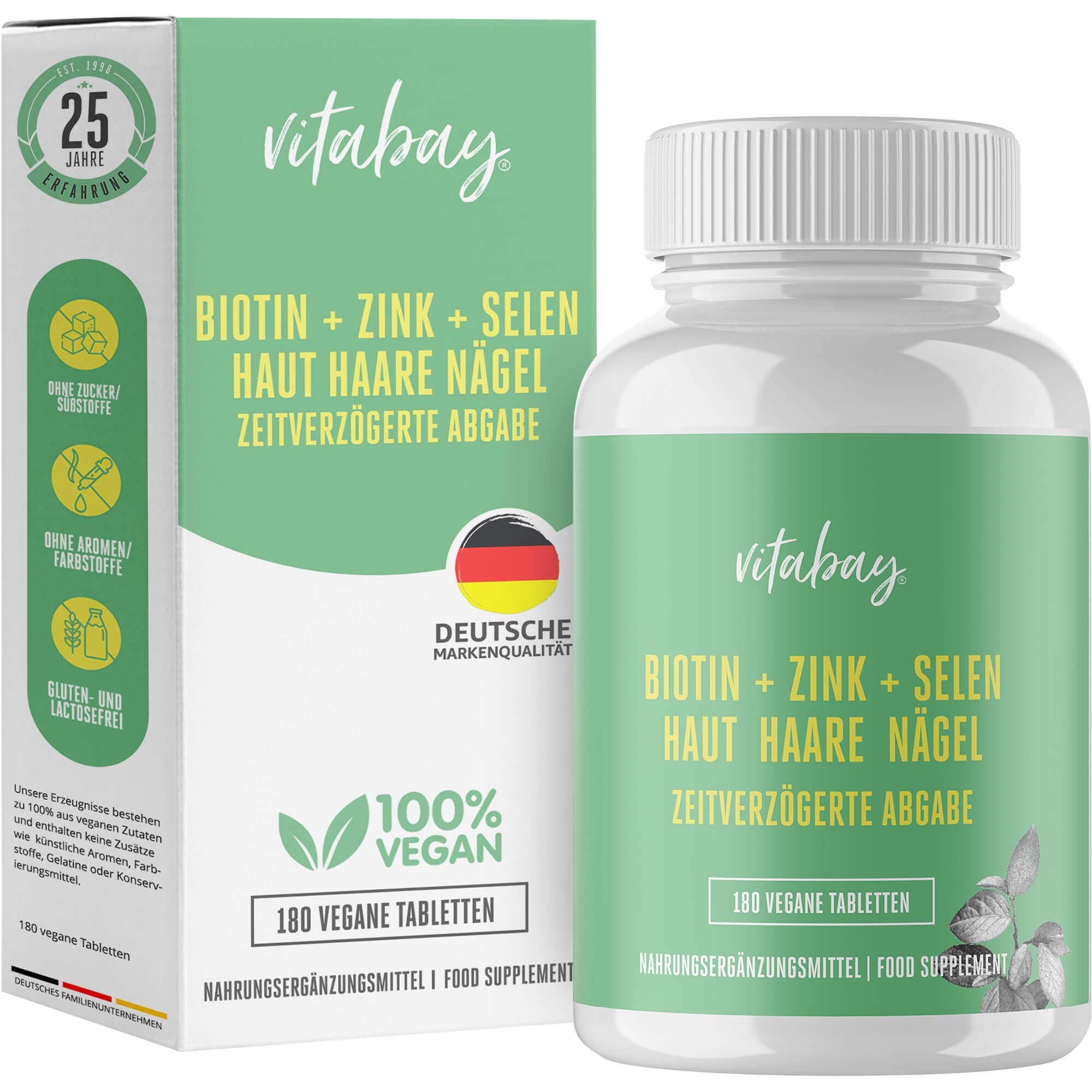 Biotin + Zink + Selen Haut + Haare + Nägel Vegan null