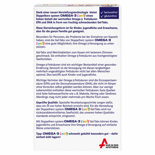 Doppelherz Omega-3 Gel-Tabs Family System 120 St Queisser Pharma bei onfy.de kaufen 16849708