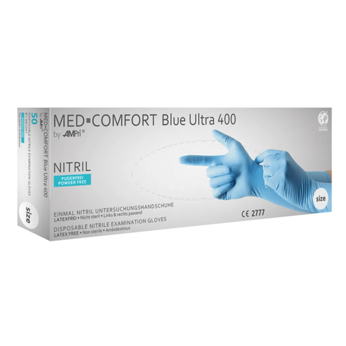 Med Comfort Blue Ultra 400 Nitril S 50 St AMPri Handelsgesellschaft bei onfy.de kaufen 15318400