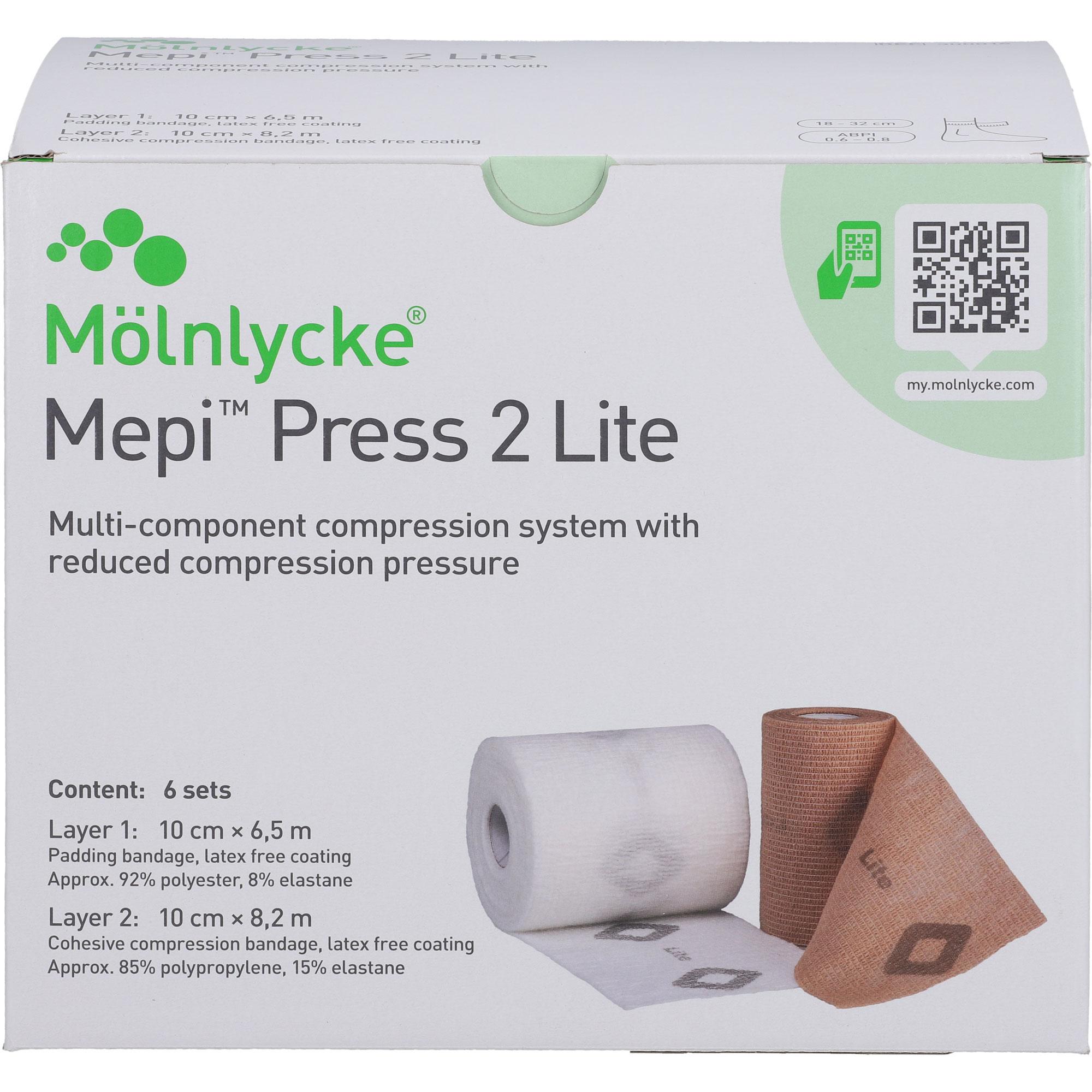 Mepi Press 2 Lite Komp.s.10cm Knöchelumf.18-32cm null