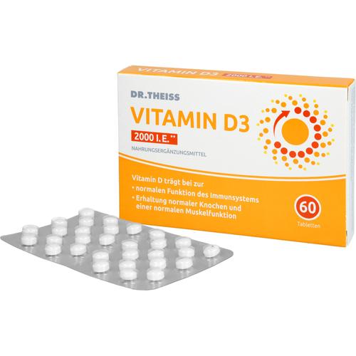 Dr. Theiss Vitamin D3 Tabletten 2000 I.e. 60 St Dr. Theiss Naturwaren bei onfy.de kaufen 19902900