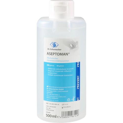 Aseptoman Alkoholisches Händedesinfektionsmittel 500 ml Dr. Schumacher bei onfy.de kaufen 00142303