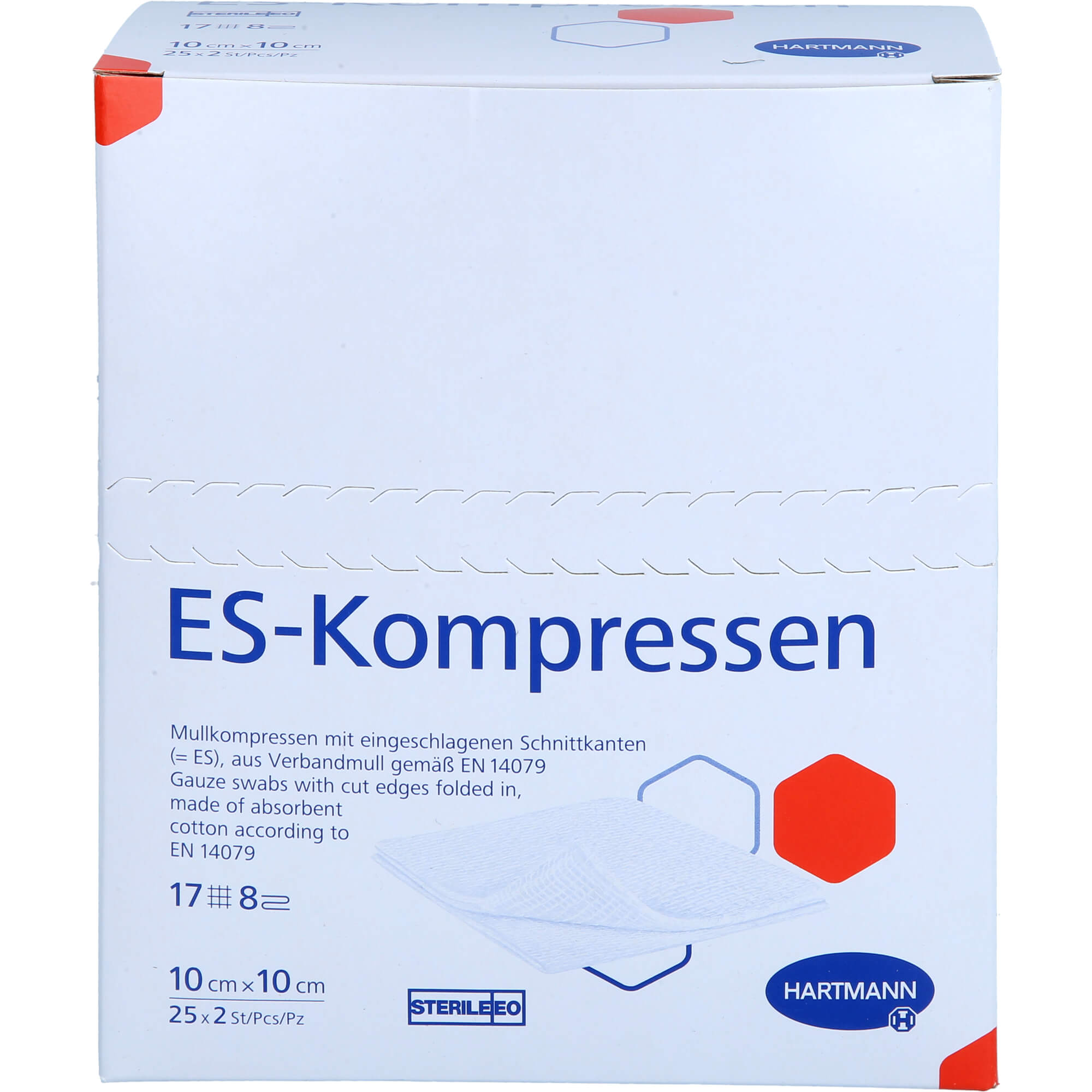 Es-Kompressen Steril 10x10 cm 8Fach null