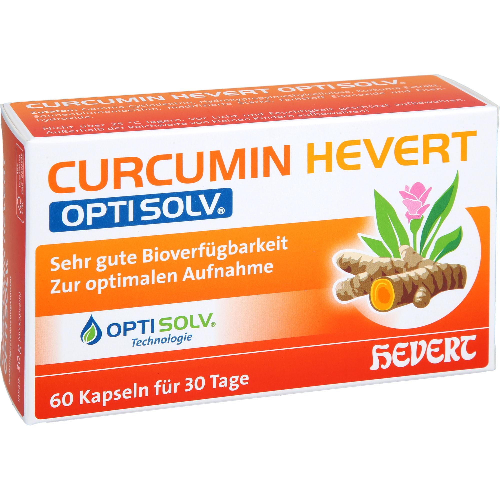 Curcumin Hevert Optisolv 60 St Hevert-Arzneimittel bei onfy.de kaufen 19709818