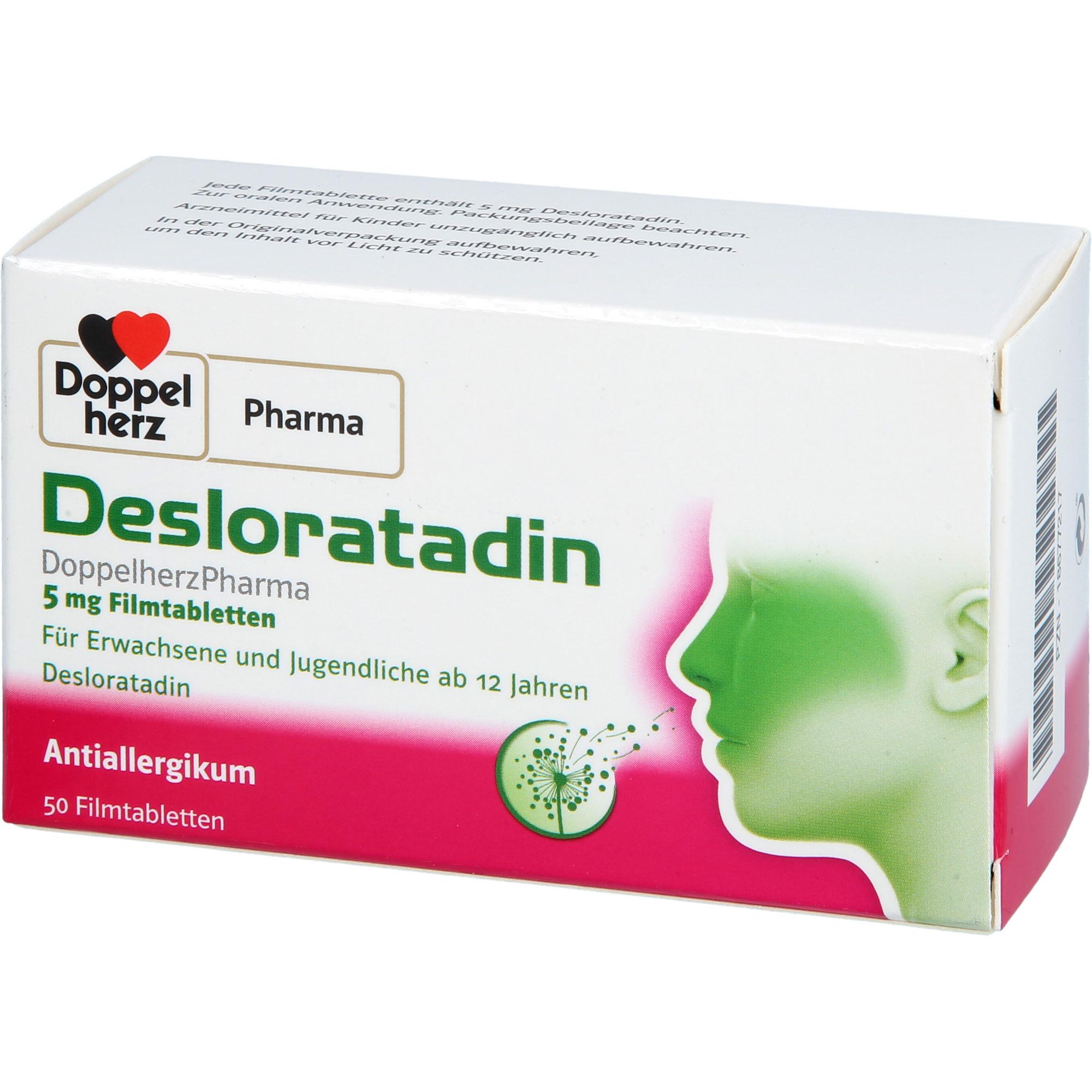 Desloratadin Doppelherzpharma 5 mg 50 St Queisser Pharma bei onfy.de kaufen 18677217