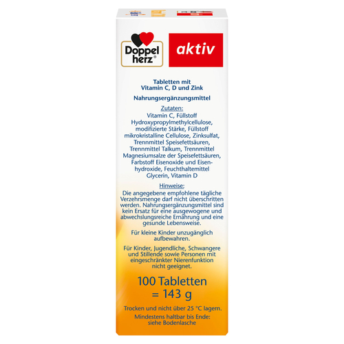 Doppelherz Vitamin C 1000 + D3 + Zink Depot 100 St Queisser Pharma bei onfy.de kaufen 17620528