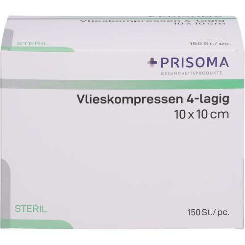 Vlieskompressen 10x10 cm Steril 4L. 150 St + Prisoma bei onfy.de kaufen 18020718