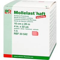 Mollelast Haft Latexfrei Rot 10cm x 20M Gedehnt null