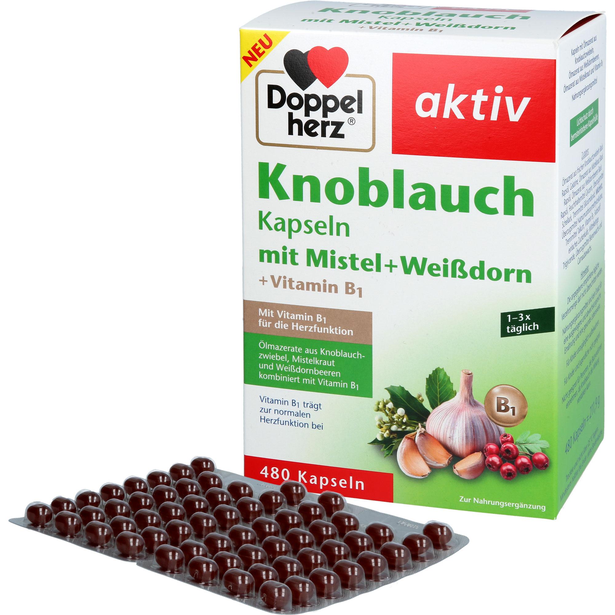 Doppelherz Knoblauch M. Mistel+weißdorn+vitamin B1 480 St Queisser Pharma bei onfy.de kaufen 19765739