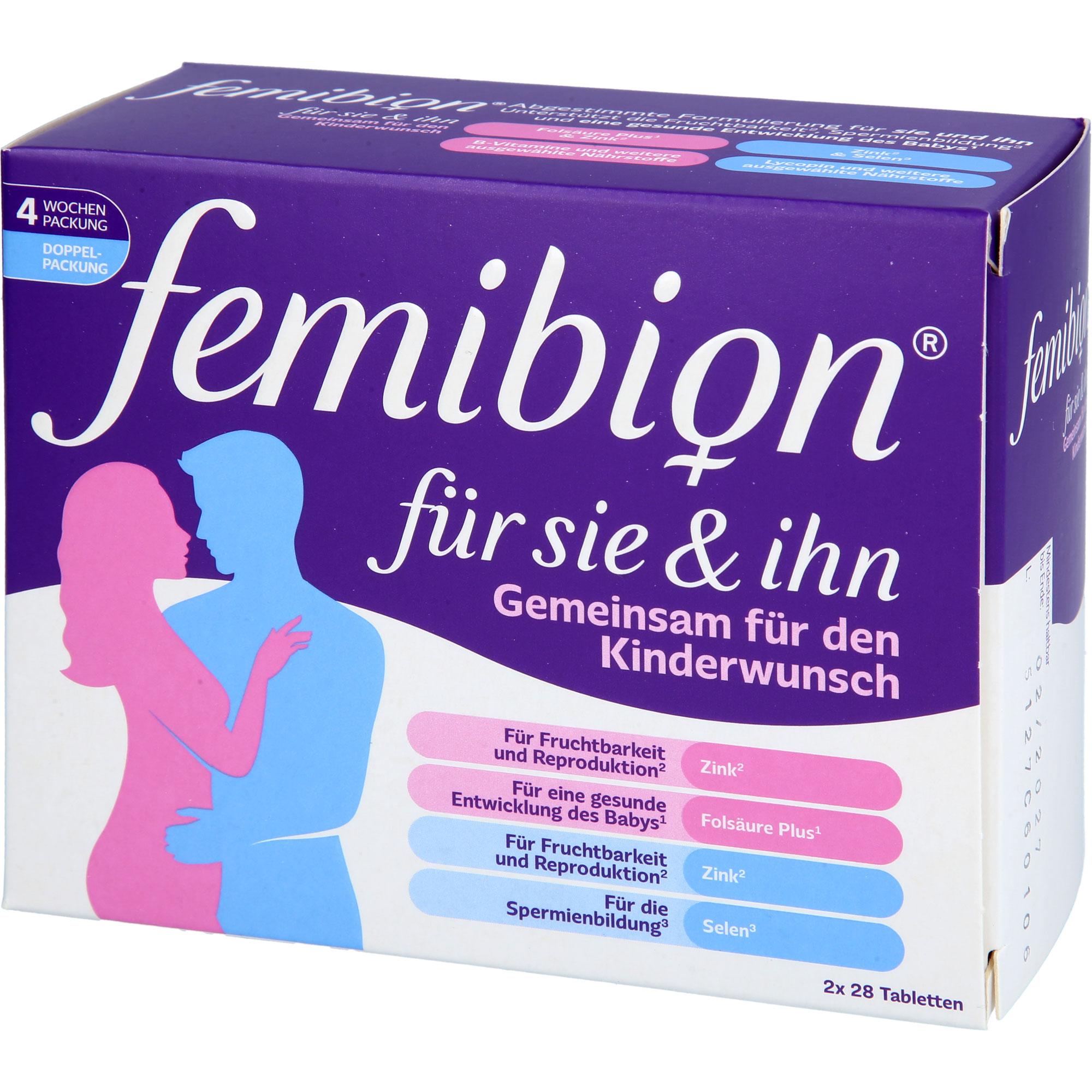 Femibion für Sie & Ihn 2x28 St WICK Pharma - Zweigniederlassung der Procter & Gamble bei onfy.de kaufen 19669131