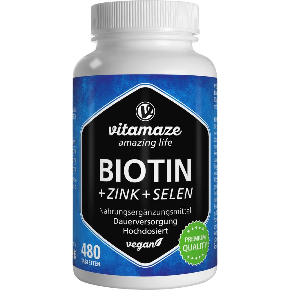 Biotin 10mg Hochdosiert + Zink + Selen null