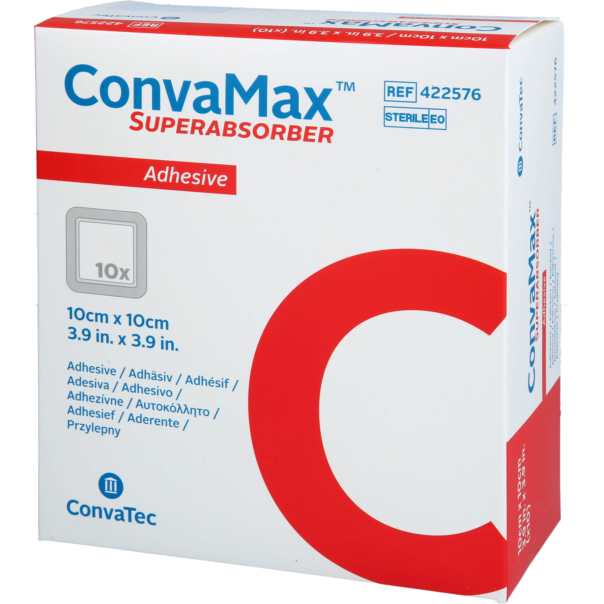 Convamax Superabsorber Adhäsiv 10x10 cm 10 St EurimPharm Arzneimittel bei onfy.de kaufen 18365860