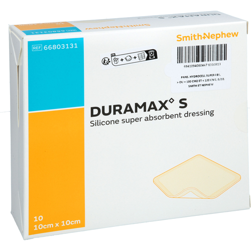 Duramax S 10x10 cm Superabsorber Silikonverband 10 St Docpharm bei onfy.de kaufen 20109041