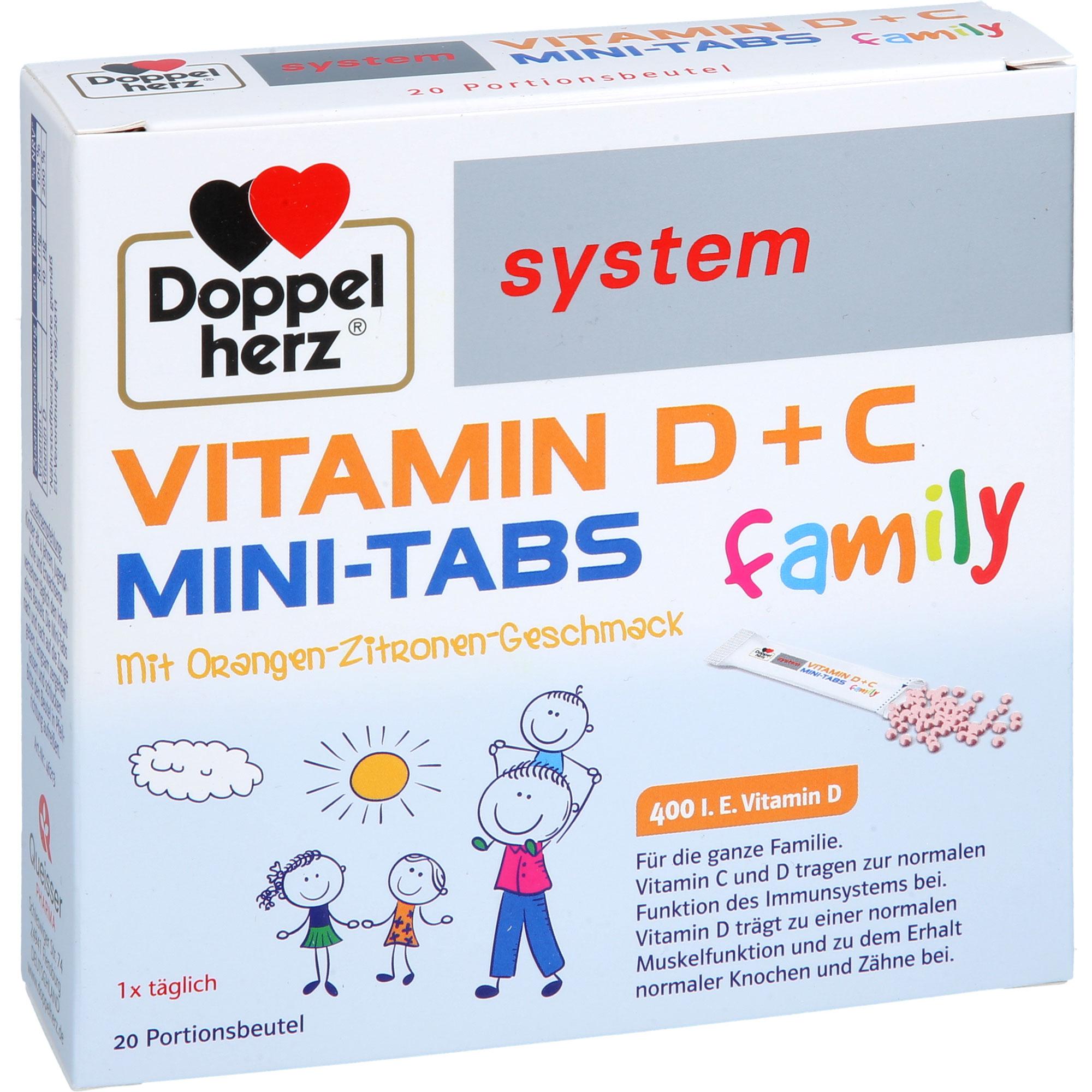 Doppelherz Vitamin D + C Mini-Tabs Family System 20 St Queisser Pharma bei onfy.de kaufen 19406785